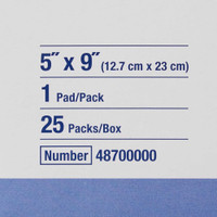 Abdominal Pad Sorbalux® ABD 5 x 9 Inch 1 per Pouch Sterile 1-Ply Rectangle 48700000 Case of 400 Sorbalux® ABD 625306_CS