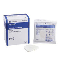 Foam Dressing Kendall 3-1/2 X 3 Inch Fenestrated Square Non-Adhesive without Border Sterile 55535 Case/50 55535 KENDALL HEALTHCARE PROD INC. 548563_CS
