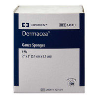 Gauze Sponge Dermacea Cotton 8-Ply 2 X 2 Inch Square Sterile 441211 Case/3000 441211 KENDALL HEALTHCARE PROD INC. 1121148_CS