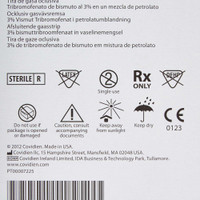 Petrolatum Impregnated Dressing Xeroform 1 X 8 Inch Gauze Bismuth Tribromophenate / Petrolatum Sterile 8884433301 Case/200 8884433301 KENDALL HEALTHCARE PROD INC. 147128_CS