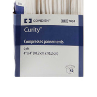 Non-woven Sponge Curity Polyester / Rayon 6-Ply 4 X 4 Inch Square Sterile 7084 Case/600 7084 KENDALL HEALTHCARE PROD INC. 319263_CS