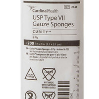 Gauze Sponge Curity™ 2 x 2 Inch 200 per Pack NonSterile 8-Ply Square 2146- Case of 5000 2146 Curity™ 9975_CS