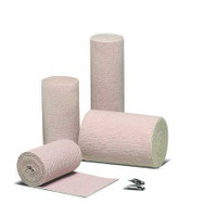 Elastic Bandage Econo-Wrap LF 3 Inch X 4.5 Yard Standard Compression Clip Detached Closure Tan NonSterile 33300000 Case/60 33300000 HARTMAN USA, INC. 440527_CS