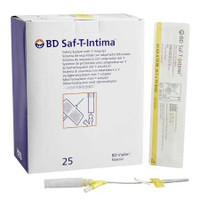 Peripheral Catheter System Saf-T-Intima 24 Gauge 3/4 Inch Retracting Needle 383313 Box/25 383313 BECTON-DICKINSON 330108_BX
