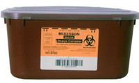 Multi-purpose Sharps Container Medi-Pak 2-Piece 5H X 10W X 7D Inch 1 Gallon Red Base Horizontal Entry Lid 101-8703 Each/1 101-8703 McKesson 586905_EA