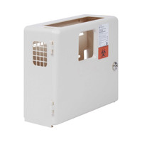 Prevent Sharps Collector Wall Cabinet Locking Wall Mount Polypropylene 2263 Each/1 2263 MCK BRAND 855128_EA