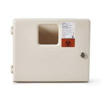 Prevent Sharps Collector Wall Cabinet Locking Wall Mount Polypropylene 2263 Each/1 2263 MCK BRAND 855128_EA