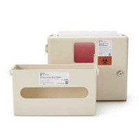 McKesson Prevent Sharps Wall Cabinet with Glove Box Locking Wall Cabinet Polypropylene 2265 Each/1 2265 MCK BRAND 855131_EA