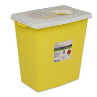 Chemotherapy Waste Container SharpSafety 18 Gallon Yellow Base Vertical Entry Sliding Lid 8939 Each/1 8939 KENDALL HEALTHCARE PROD INC. 291199_EA