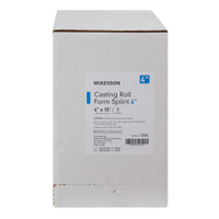 Casting Roll Form Splints McKesson 4 Inch X 15 Foot Fiberglass White 1304 Box/1 1304 MCK BRAND 862508_BX