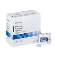 Denture Cleaner McKesson Tablet 16-DEN-1 Box/40 16-DEN-1 MCK BRAND 515486_BX