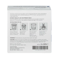 Denture Cleaner McKesson Tablet 16-DEN-1 Box/40 16-DEN-1 MCK BRAND 515486_BX