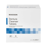 Denture Cleaner McKesson Tablet 16-DEN-1 Box/40 16-DEN-1 MCK BRAND 515486_BX