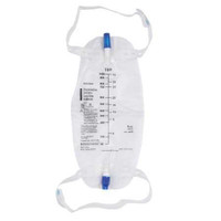 Urinary Leg Bag McKesson Anti-Reflux Valve 1000 mL Vinyl 4605 Each/1 4605 MCK BRAND 911680_EA
