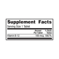 Vitamin Supplement Geri-Care® Vitamin B12 100 mcg Strength Tablet 100 per Bottle 856-01-HST Bottle of 1 57896085601 Geri-Care® 775733_BT