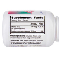 Vitamin Supplement Geri-Care® Vitamin B12 100 mcg Strength Tablet 100 per Bottle 856-01-HST Bottle of 1 57896085601 Geri-Care® 775733_BT