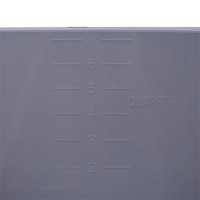 Wash Basin McKesson Plastic 8 Quart Rectangle 56-80342 GRAPHITE Case/50 56-80342 MCK BRAND 1028129_CS