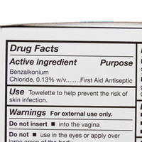 Obstetrical Wipe McKesson Individual Packet BZK Benzalkonium Chloride Clean Scent 1 Count 268 Box/100 268 MCK BRAND 854452_BX