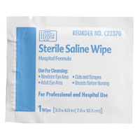 Saline Wipe Hygea Individual Packet Saline Unscented 1 Count C22370 Box/24 C22370 PDI/NICE-PAK 144086_BX