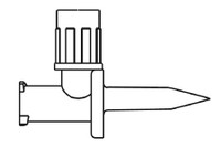 IV Additive Dispensing Pin Mini-Spike Needle-free, Luer Lock 412012 Pack of 1 412012 Mini-Spike 142032_EA