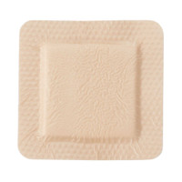 Silicone Foam Dressing McKesson 4 X 4 Inch Square Adhesive with Border Sterile 4843 Box/10 4843 MCK BRAND 886432_BX