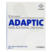 Oil Emulsion Impregnated Dressing 3M™ Adaptic™ Square 3 x 3 Inch Sterile 2012 Box of 50 2012 3M™ Adaptic™ 4633_BX