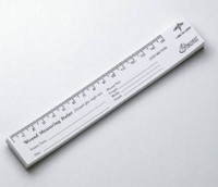 Wound Measuring Ruler Educare® Paper Paper Graduated MSCEDURULER Pad/1 MSCEDURULER Educare® 626325_PD