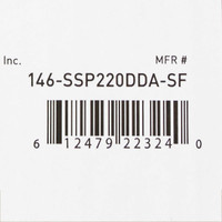 Wheelchair McKesson Padded Removable Composite Black 20 Inch 350 lbs. 146-SSP220DDA-SF Each/1 MCK BRAND 1065278_EA