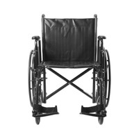 Wheelchair McKesson Padded Removable Composite Black 20 Inch 350 lbs. 146-SSP220DDA-SF Each/1 MCK BRAND 1065278_EA