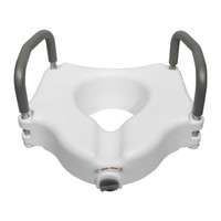 Raised Toilet Seat McKesson 5 Inch White 300 lbs. 146-RTL12027RA Each/1 MCK BRAND 1065229_EA