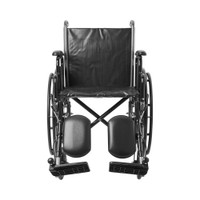 Wheelchair McKesson Padded Removable Composite Black 18 Inch 300 lbs. 146-SSP218DDA-ELR Each/1 MCK BRAND 1065277_EA