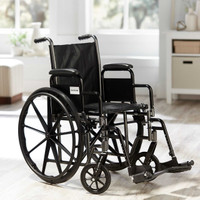 Wheelchair McKesson Padded Removable Composite Black 16 Inch 250 lbs. 146-SSP216DDA-SF Each/1 MCK BRAND 1065272_EA