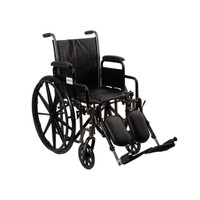 Wheelchair McKesson Padded Removable Composite Black 16 Inch 250 lbs. 146-SSP216DDA-ELR Each/1 MCK BRAND 1065273_EA