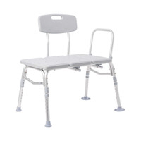 Bath Transfer Bench McKesson 17.5 to 22.5 Inch 400 lbs. Removable Arm Rail 146-RTL12031KDR Each/1 MCK BRAND 1065210_EA