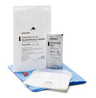 Ultrasound Transducer Cover Kit McKesson 5-1/2 x 58 Inch Polyurethane Sterile For use with Ultrasound External Probe 16-1406 Case of 240 McKesson 1087363_CS
