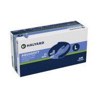Exam Glove Aquasoft NonSterile Blue Powder Free Nitrile Ambidextrous Textured Fingertips Not Chemo Approved Large 43935 Box/300 HALYARD SALES LLC 975531_BX