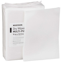 McKesson Task Wipe Medium Duty White NonSterile 9 X 12-1/2 Inch Disposable 46085 Pack/48 MCK BRAND 864655_PK