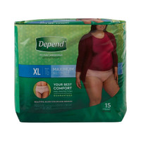 Adult Absorbent Underwear Depend FIT-FLEX Pull On X-Large Disposable Heavy Absorbency 43586 Pack/15 KIMBERLY CLARK PROFESSIONAL & 1090310_PK