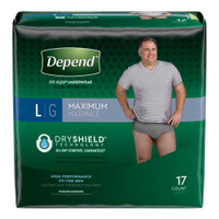 Adult Absorbent Underwear Depend FIT-FLEX Pull On Large Disposable Heavy Absorbency 47926 Pack/17 KIMBERLY CLARK PROFESSIONAL & 1090312_PK
