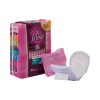 Bladder Control Pad Poise Light Absorbency Absorb-Loc Female Disposable 48536 Case/96 KIMBERLY CLARK PROFESSIONAL & 1090350_CS