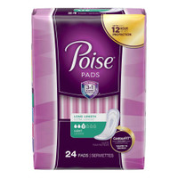 Bladder Control Pad Poise Light Absorbency Absorb-Loc Female Disposable 48536 Pack/24 KIMBERLY CLARK PROFESSIONAL & 1090350_PK