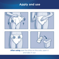 Adult Incontinent Brief AttendsExtended Wear Tab Closure X-Large Disposable Heavy Absorbency DDEW40 Case/56 ATTENDS HEALTHCARE PRODUCTS 1078992_CS