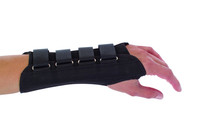 Wrist Splint PROCARE Suede / Cotton Left Hand Black Small 79-87013 Each/1 DJ ORTHOPEDICS LLC 279419_EA