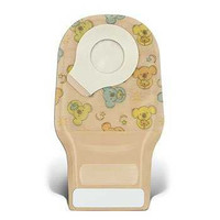 Ostomy Pouch Little Ones Two-Piece System 8 Inch Length 1/5 to 1-1/4 Inch Stoma Drainable 411637 Box/10 CONVA TEC 563282_BX