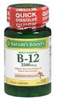 VIT B-12 TAB 2500MCG QD 75/BT MCKESSON 3476496 Bottle/75 US PHARMACEUTICAL DIVISION/MCK 1077655_BT