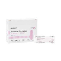 Adhesive Strip McKesson 3/4 X 3 Inch Plastic Rectangle Pink Sterile 16-4835 Box/100 MCK BRAND 1055594_BX