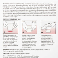 Wound Contact Layer Dressing McKesson Silicone 3 X 4 Inch 4816 Box/10 MCK BRAND 1083095_BX