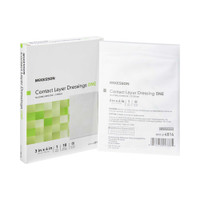 Wound Contact Layer Dressing McKesson Silicone 3 X 4 Inch 4816 Box/10 MCK BRAND 1083095_BX