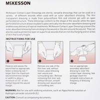 Wound Contact Layer Dressing McKesson Silicone 4 X 7.2 Inch 4817 Case/70 MCK BRAND 1083096_CS