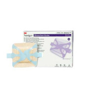 Silicone Foam Dressing 3M Tegaderm 2 X 2 Inch Square Silicone Adhesive with Border Sterile 90643 Case/60 3M 1079670_CS